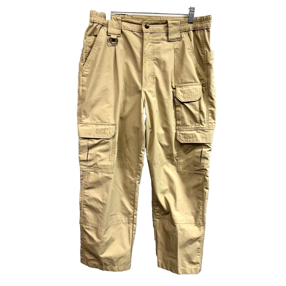 Propper Kinetic Tactical Pants Mens 34x32 Beige Ripstop Cargo Duty Work Straight